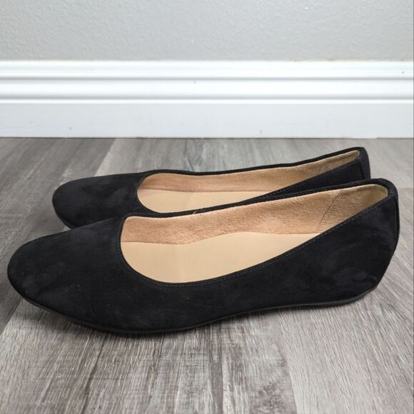 Naturalizer Maxwell black suede leather comfort ballet flats womens 8 wide - Picture 3 of 6